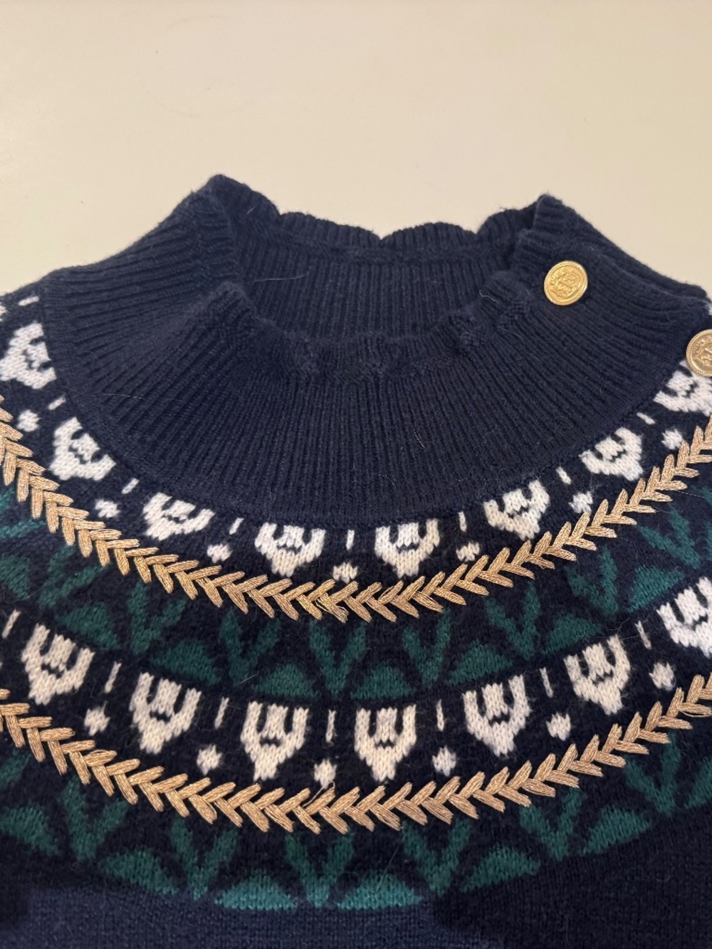 Talbots Fair isle sweater dress Petite XS - Picture 1 of 3